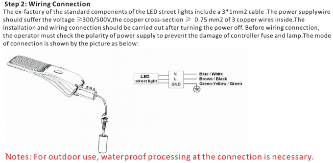 Proyectos públicos al aire libre llevados inteligentes externos de la protección de las luces de calle 120W