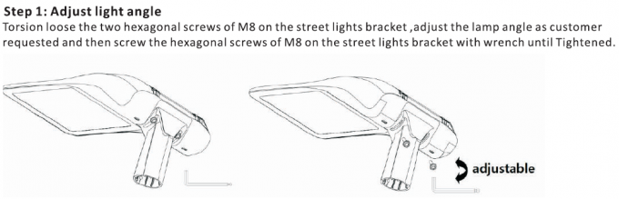 Proyectos públicos al aire libre llevados inteligentes externos de la protección de las luces de calle 120W