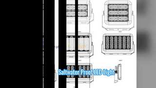 Luz LED marina 200W a prueba de corrosión