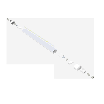 Luces LED Dualrays IP66 IK10 4ft/40W de la Tri prueba 160LPW para el término del tren/de autobuses