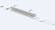 Iluminación de D2.5 LED Triproof Hola-delgada y diseño del casquillo de extremo de la hebilla para el ahorro del coste laboral
