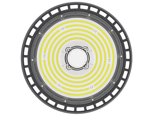 HB2 DIP conmutable de energía y 3CCT UFO LED High Bay Light 100W 150LPW con función de emergencia opcional