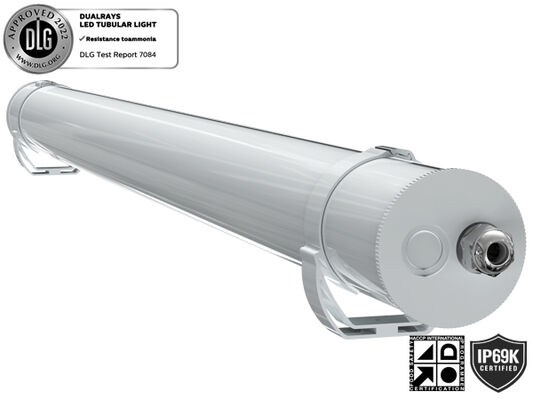 160LPW DIP Potencia conmutable y 3CCT Luz LED tubular de 3 fases para almacén estable de animales