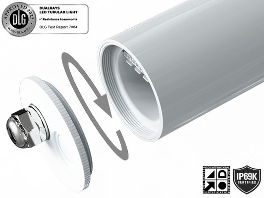 160LPW DIP Potencia conmutable y 3CCT Luz LED tubular de 3 fases para almacén estable de animales