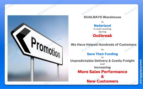 DUALRAYS Europe Stocking LED Triproof Light Envío directo desde los Países Bajos dentro de los 3 días hábiles y disfrute del servicio local de mantenimiento y reparación después de la venta