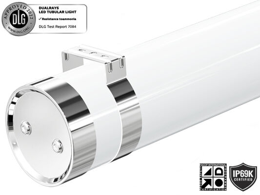DUALRAYS LIGHTING Luz tubular marina LED MTB6 IP66 IP69K IK10 Protección fabricada con materiales no corrosivos de alta calidad: PMMA, policarbonato y acero inoxidable 304/316
