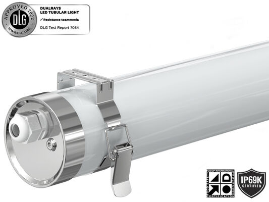 DUALRAYS LIGHTING Luz tubular marina LED MTB6 IP66 IP69K IK10 Protección fabricada con materiales no corrosivos de alta calidad: PMMA, policarbonato y acero inoxidable 304/316