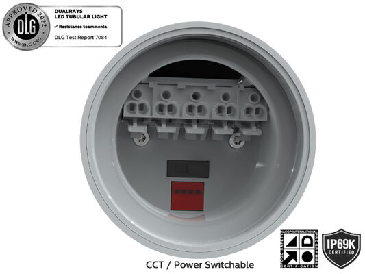 El vapor del polvo del agua impermeabiliza la tri luz 160LPW 20W 30W 40W 50W PIR Sensor de la prueba del LED que los tubos de T8 substituyen