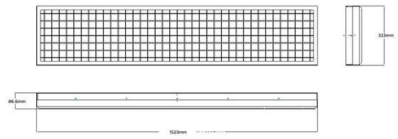 Las altas luces de inundación del palo LED de Ip66 1500W salan la niebla Resitant SAA, CE ROHS SMD5050 de RCM