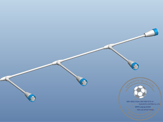 Luz de inundación de la serie 250W LED de Dualrays F5 para el ángel múltiple interior y al aire libre 1-10V del haz de IP66 IK10 que amortigua