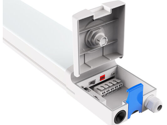 Lámpara LED D4 a prueba de humedad 160LPW con emergencia Ready 4 4W@3HRS con alimentación por interruptor DIP y CCT, significa 1SKU=48 SKU