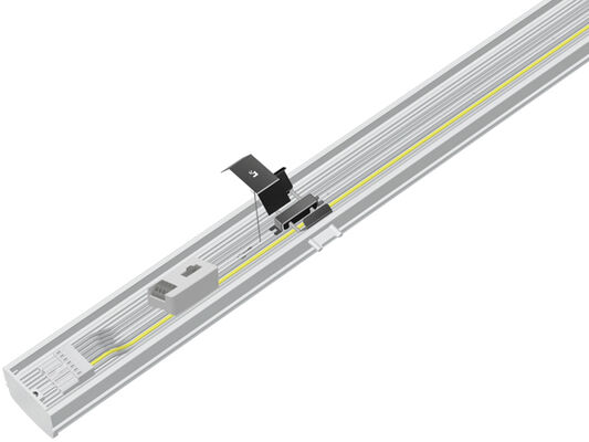El módulo de luz LED de adaptación lineal universal conmutable DIP de 75 W con un clic rápido y 160 LPW para reemplazo fluorescente T5/T8 funciona con casi todos los sistemas de rieles troncales instalados en los últimos 25 años