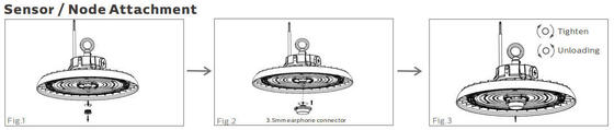 Luz LED para bahía alta UFO HB3 3CCT 200W DIP (120W/150W/200W) con controlador SOSEN / Meanwell/PHILIPS con servicio posventa en Europa