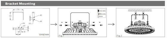 Diseño procesional impermeable modular de la óptica de la luz de inundación de los pasillos LED de la escalera 200W IP66