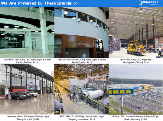 Luz de bahía LED con controlador Meanwell, protección IP66 y varios controles de sensor para aplicaciones industriales