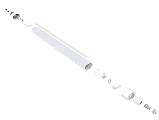El material plástico completo LED Triproof de la serie 20W los 2ft de Dualrays D2 enciende 3 años de garantía