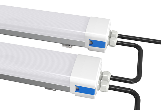 IK08 tri PC impermeable del Al de la luz 40W IP66 los 5ft de la prueba LED para los talleres Warehouse