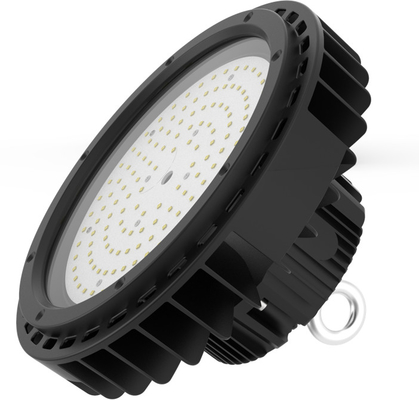 Alta luz durable 150W AC100V - cubierta blanca de la bahía del UFO LED de la PC 270V que amortigua 1-10V