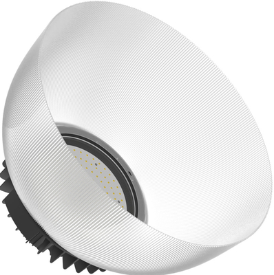 Alta luz durable 150W AC100V - cubierta blanca de la bahía del UFO LED de la PC 270V que amortigua 1-10V