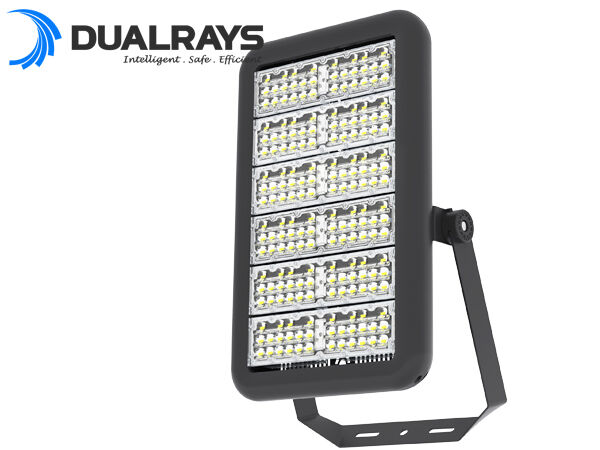 Luminaria deportiva LED modular SPL4 de 400W para sustitución de halogenuros metálicos de 800W con diversas ópticas profesionales para iluminación deportiva y control inalámbrico inteligente Zigbee