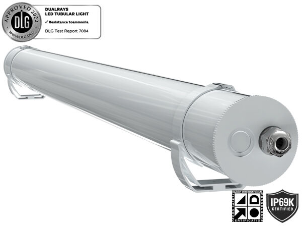 Luz tubular LED marina de 1,5 m 60 W IP69K IK10 MTB7 para muelles y pasillos con 3 o 5 cables conectables y alimentación conmutable DIP/3CCT/cambio trifásico