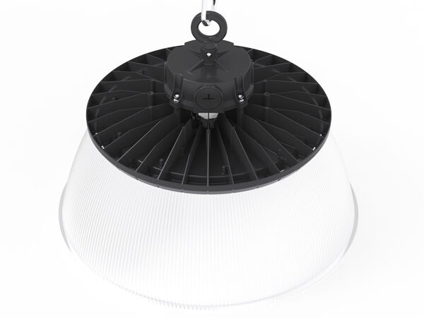 DUALRAYS 100W HB2 DIP potencia conmutable y 3CCT UFO LED Highbay Light 170LPW aplicado para almacenes y salas de logística