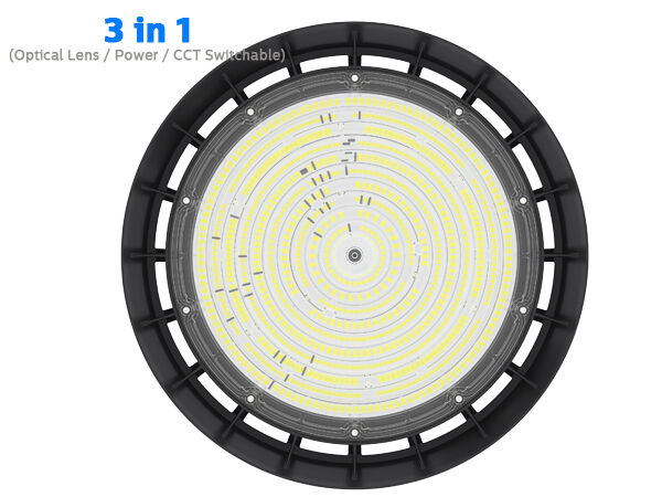80W 100W 120W DUALRAYS ILUMINACIÓN HB5 UFO LED Luz de bahía alta 200lm/W IP65 IK08 LiteOn 5050 6500K Iluminación de almacén 7 años de garantía