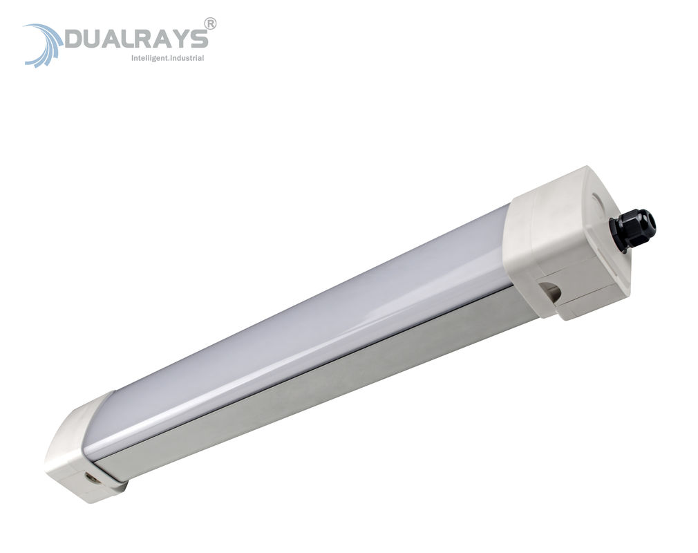 600m m llevados tri vatio los 2ft Shell de aluminio de la luz 160LPW IP65 IK08 20 de la prueba para la fábrica